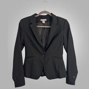 H&M Black Tailored One Button Blazer Size US 4